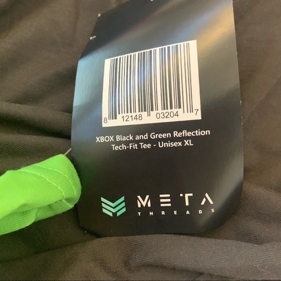 XBOX Green Black 2001 Seattle Meta Threads Shirt B19/26 - Picture 6 of 9